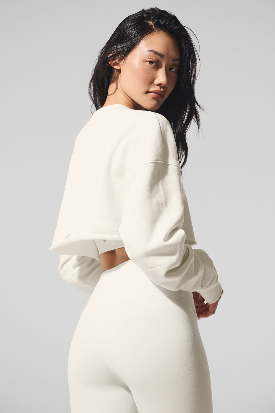 Extreme Cropped Pullover Ivory - Image 2