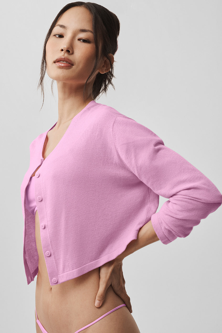 Supernatural Sweater Cardigan Candy Heart Pink - Image 3