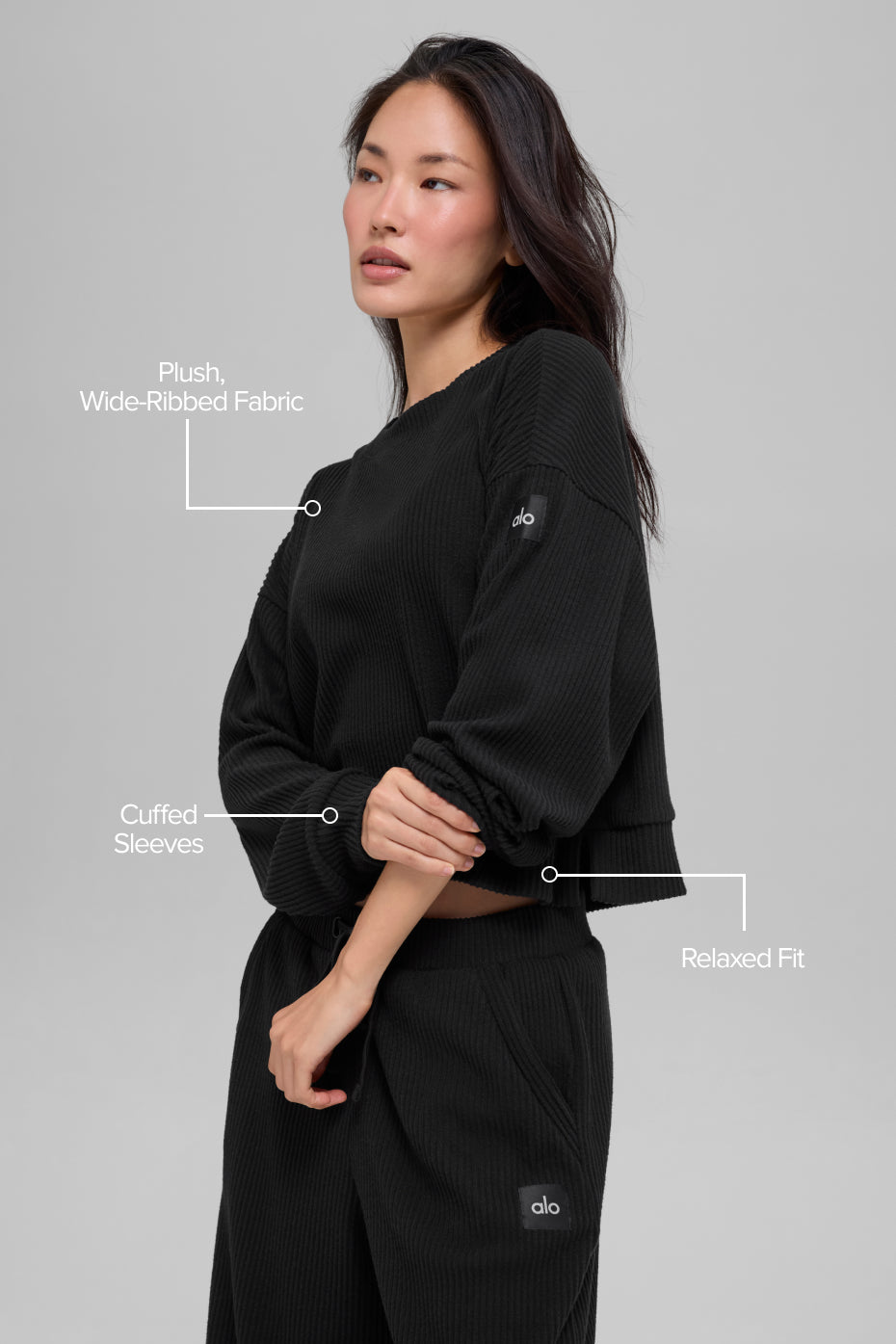 Muse Crew Neck Pullover Black - Image 2
