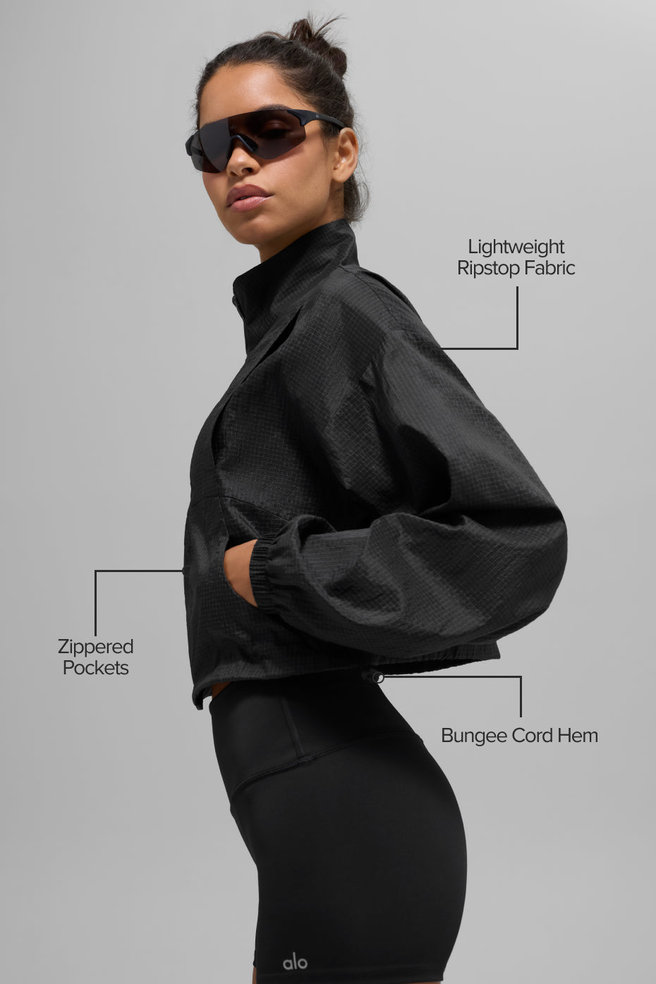 Game Time Full Zip Jacket Black - Image 2