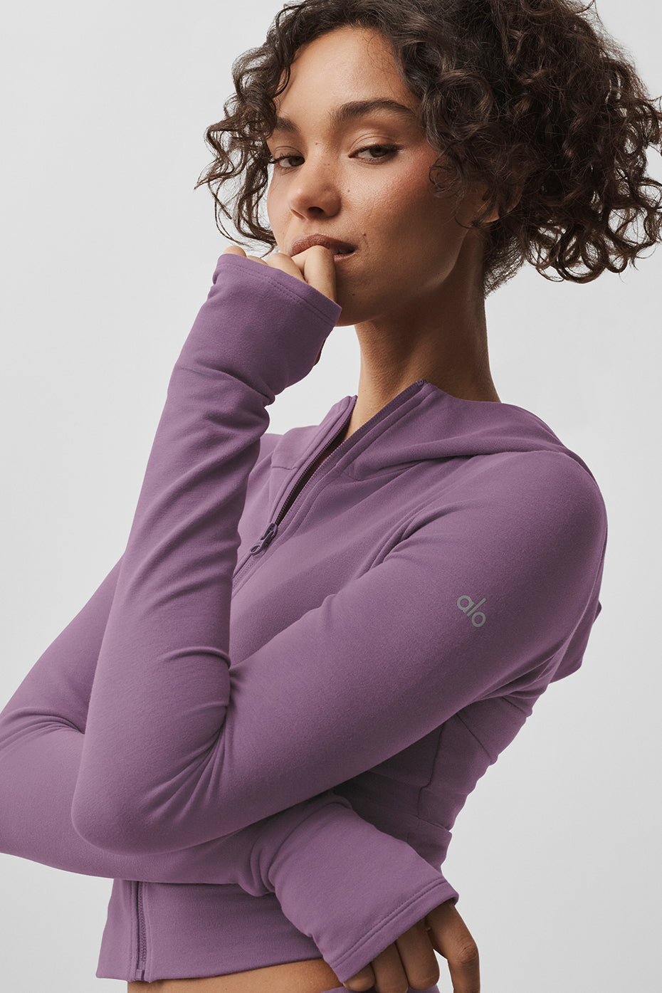 Sway Full Zip Hoodie Plum Kiss - Image 4