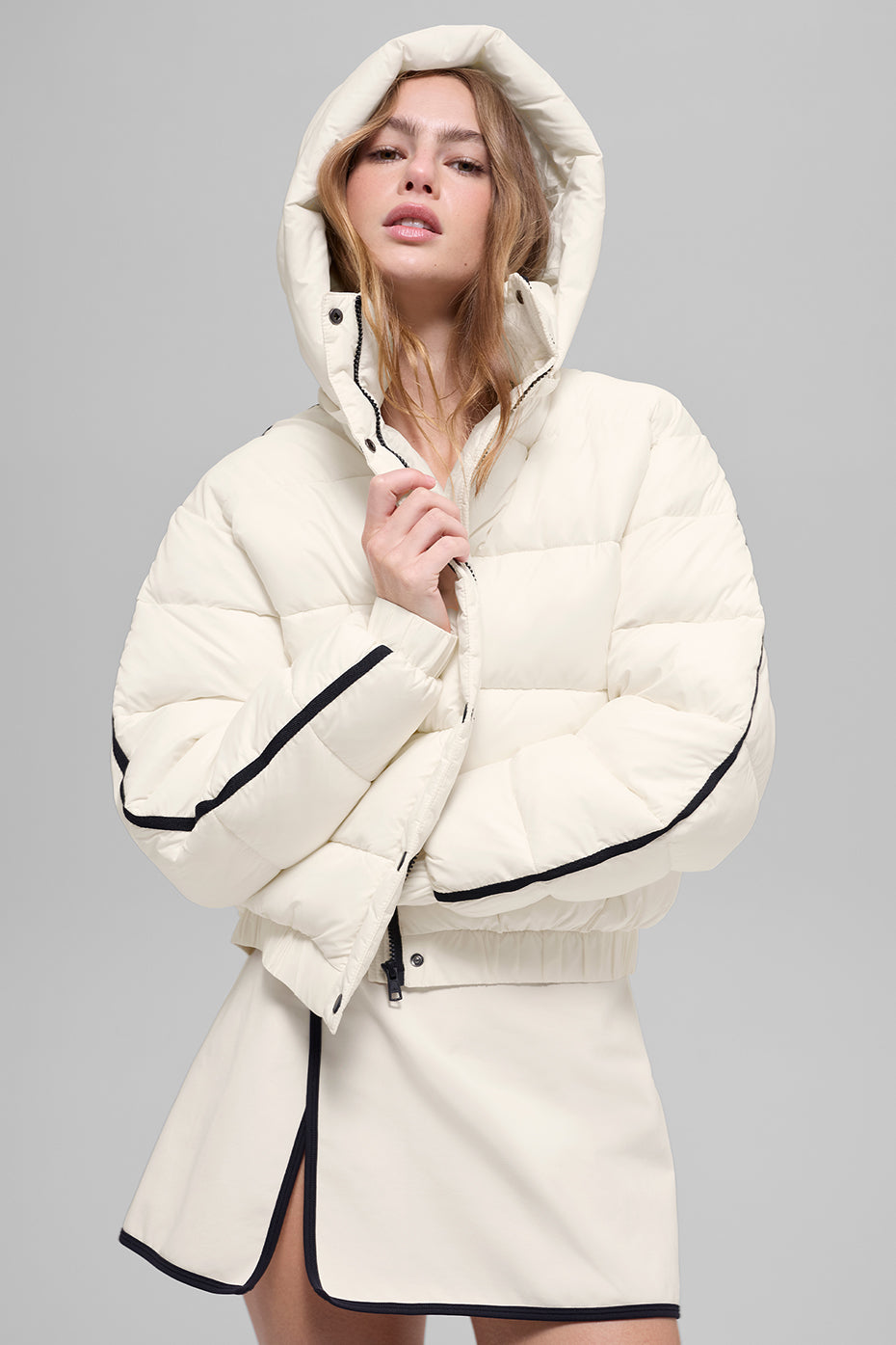 Aspen Love Puffer Jacket   Ivory
