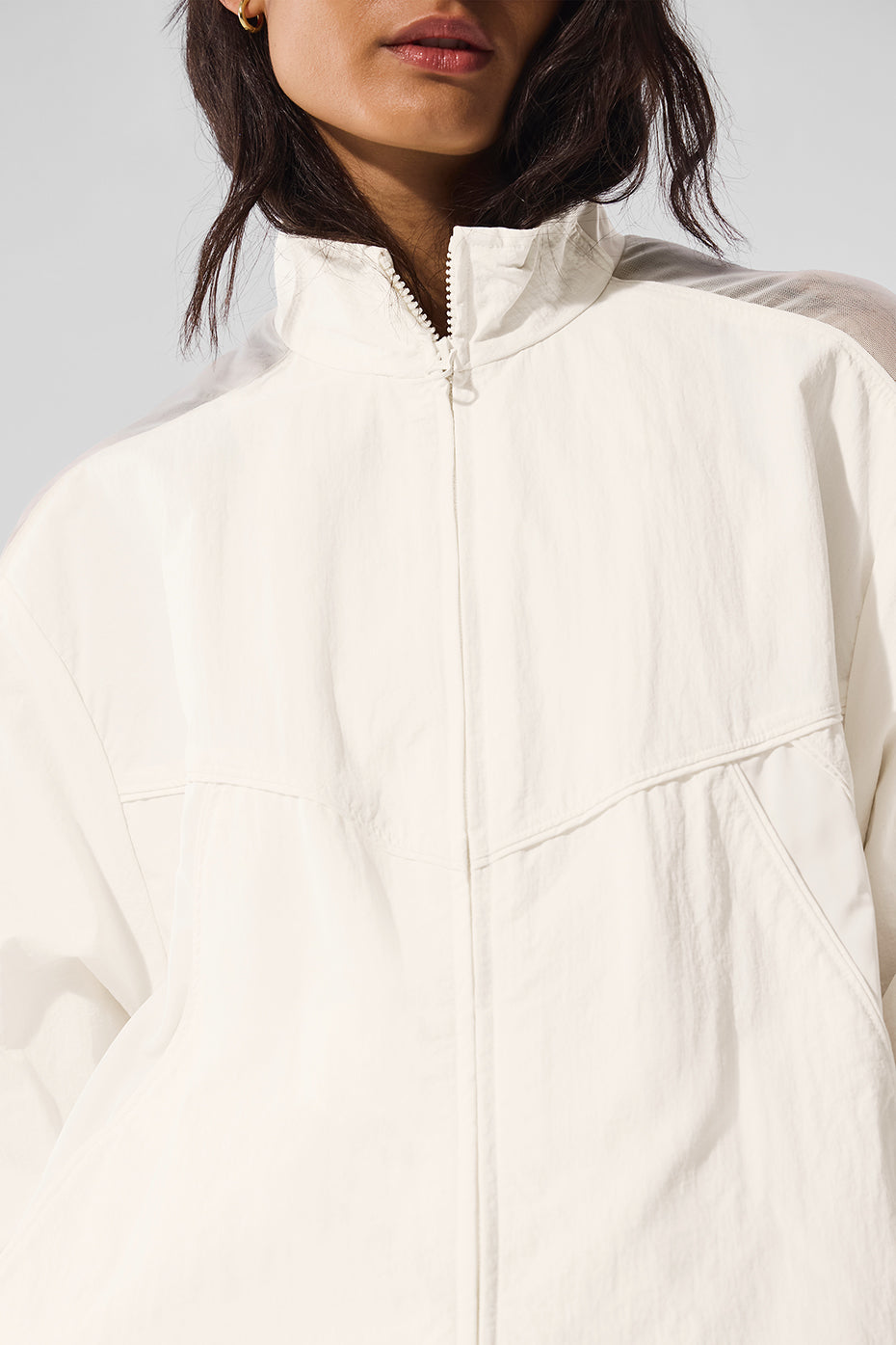 Origin Full Zip Track Jacket Ivory - Image 4