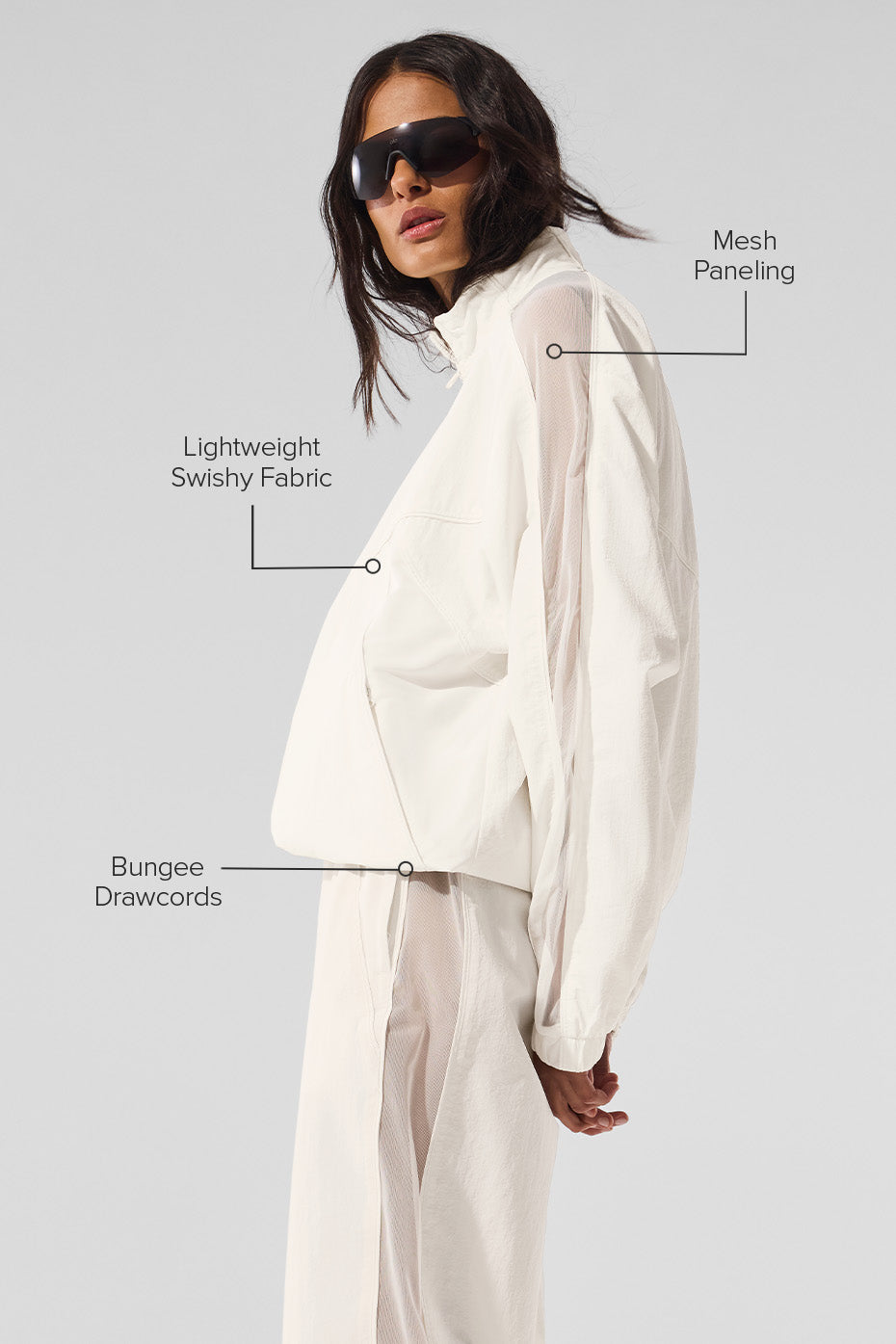 Origin Full Zip Track Jacket Ivory - Image 2