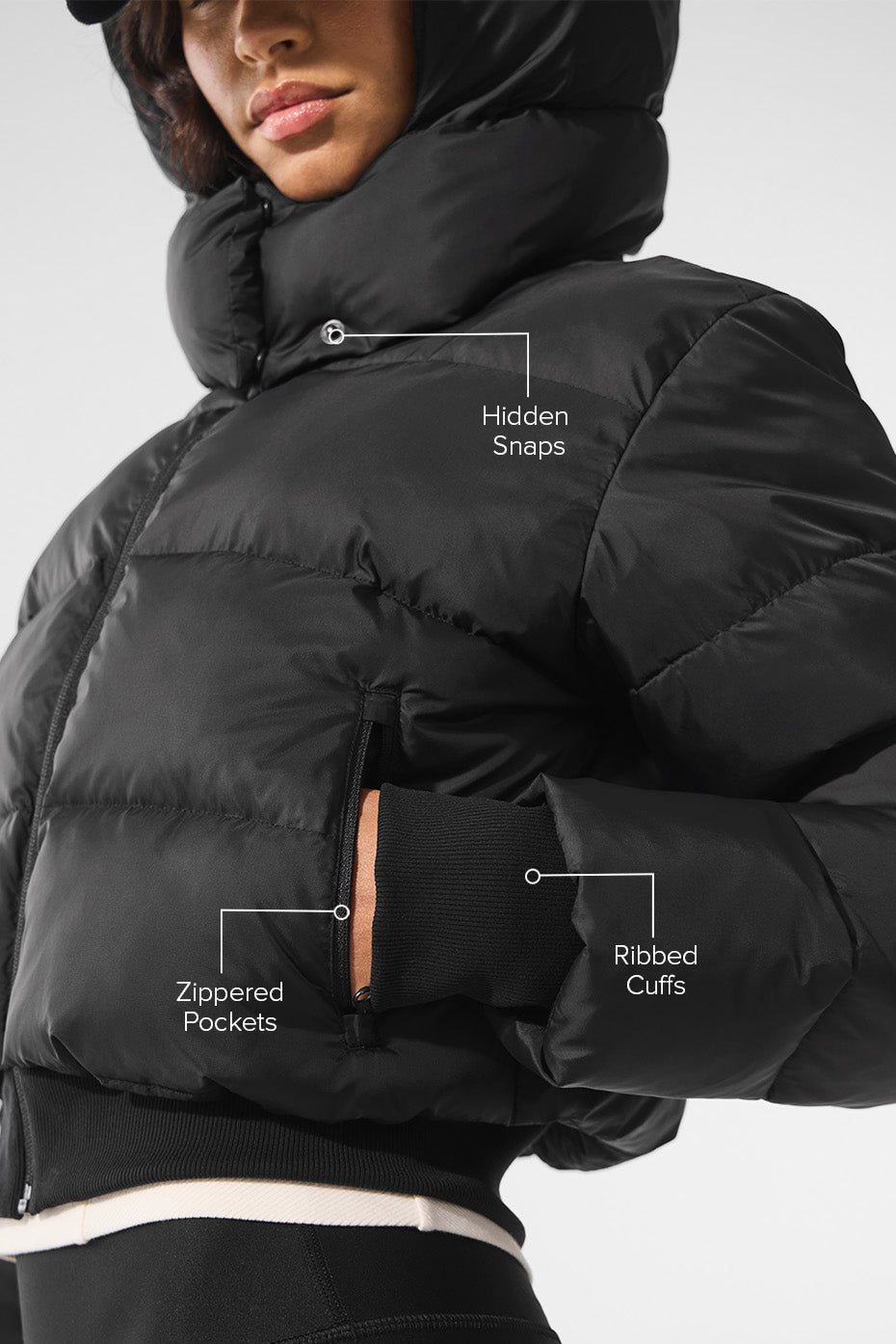 Foxy Puffer Jacket Black - Image 2