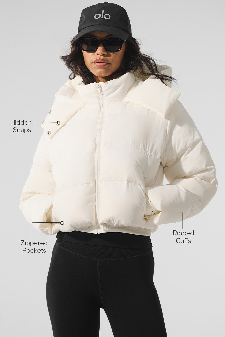 Foxy Puffer Jacket Ivory - Image 2