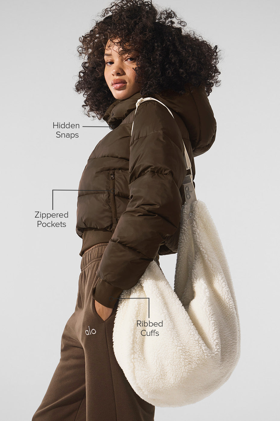 Foxy Puffer Jacket Espresso - Image 2