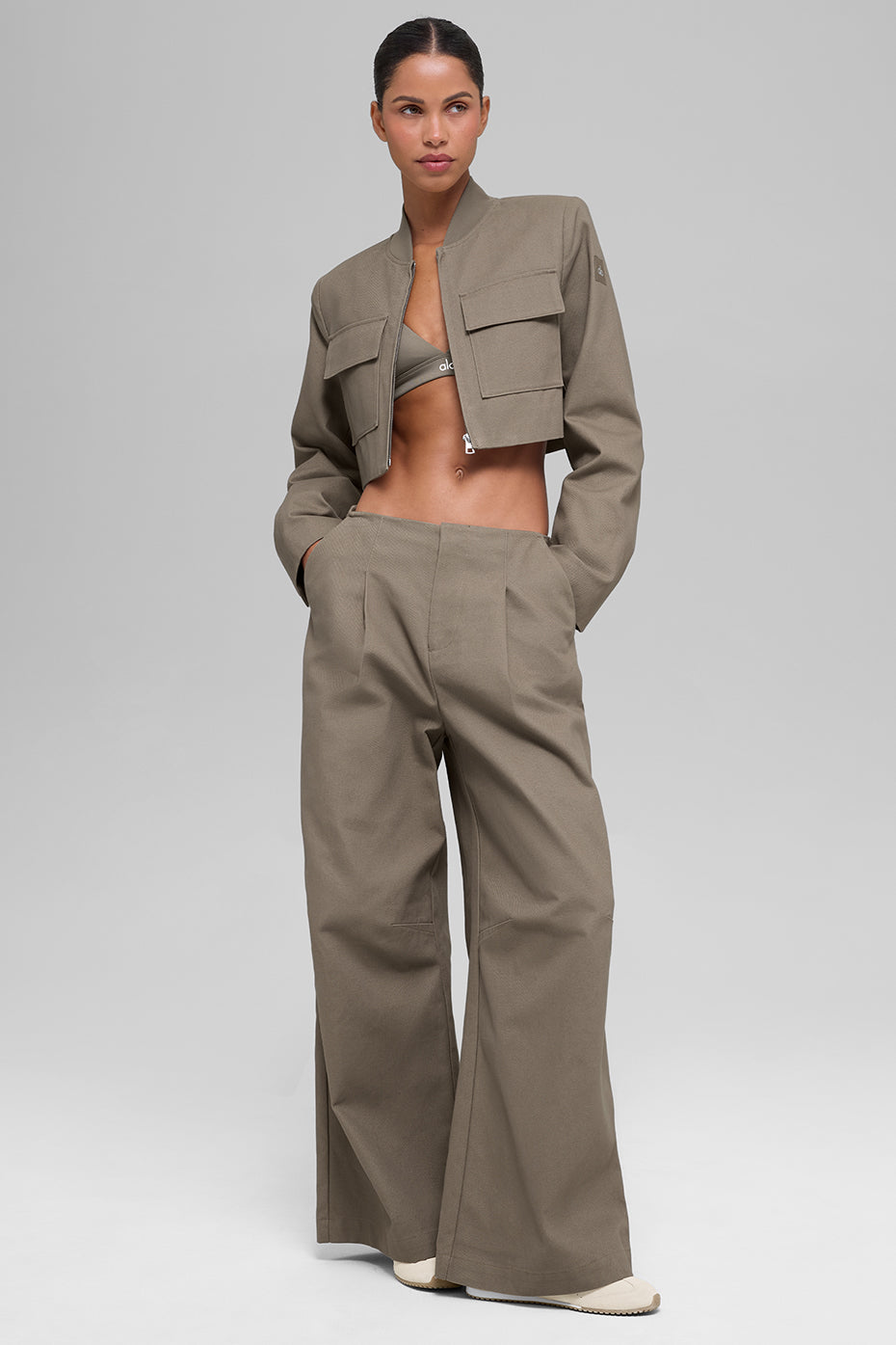 Cropped Main Character Jacket Light Cocoa - Image 5
