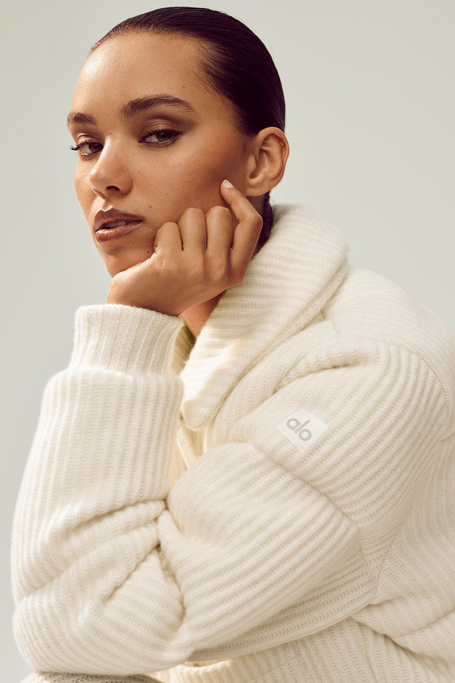 Cashmere Northstar Sweater Puffer Ivory - Image 2