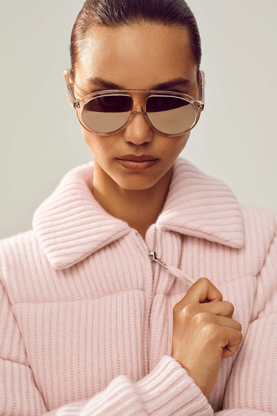 Cashmere Northstar Sweater Puffer Frosted Pink - Image 2