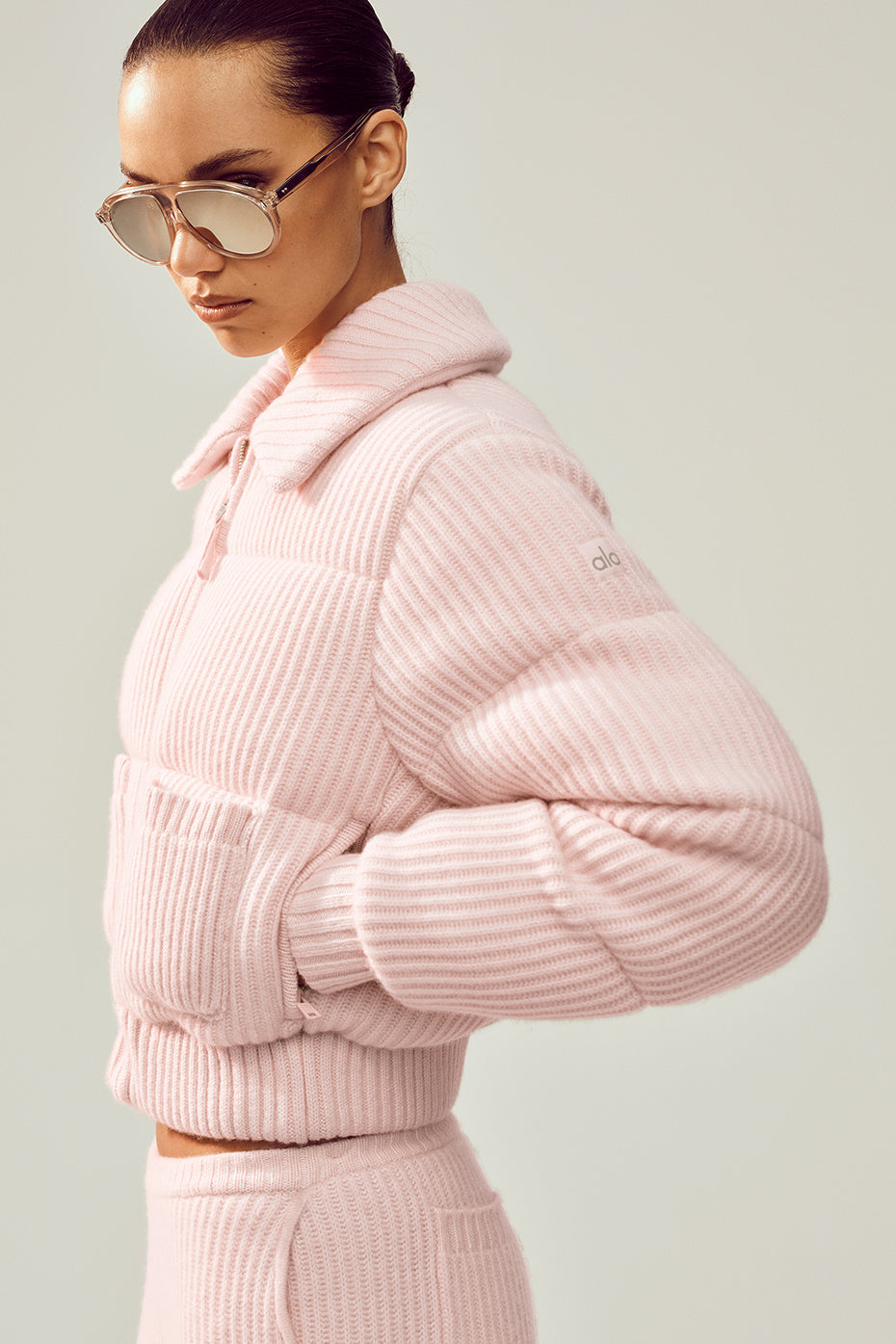 Cashmere Northstar Sweater Puffer Frosted Pink - Image 4