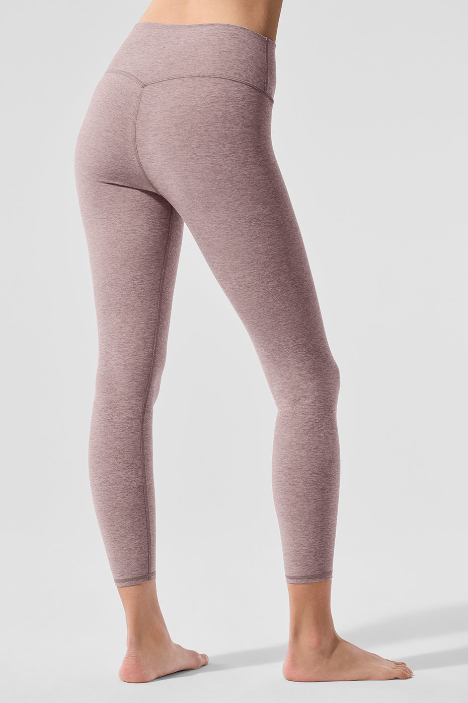 Alosoft High Waist 7/8 Highlight Legging Dark Pink Quartz Heather - Image 2