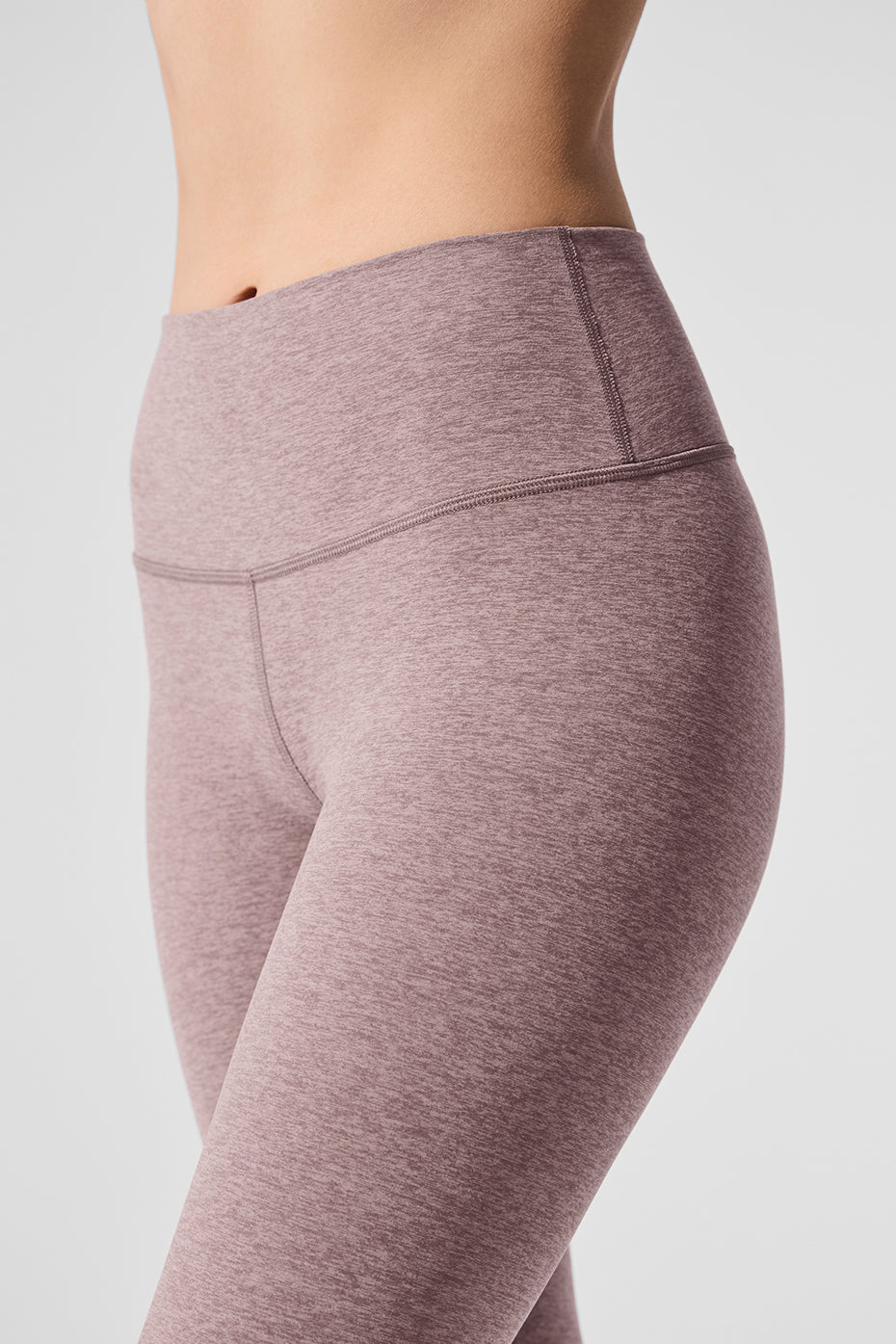 Alosoft High Waist 7/8 Highlight Legging Dark Pink Quartz Heather - Image 3