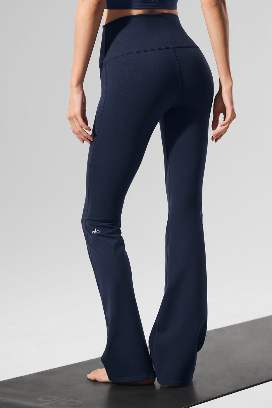Alternative view of Airbrush High Waist Bootcut Legging   Navy