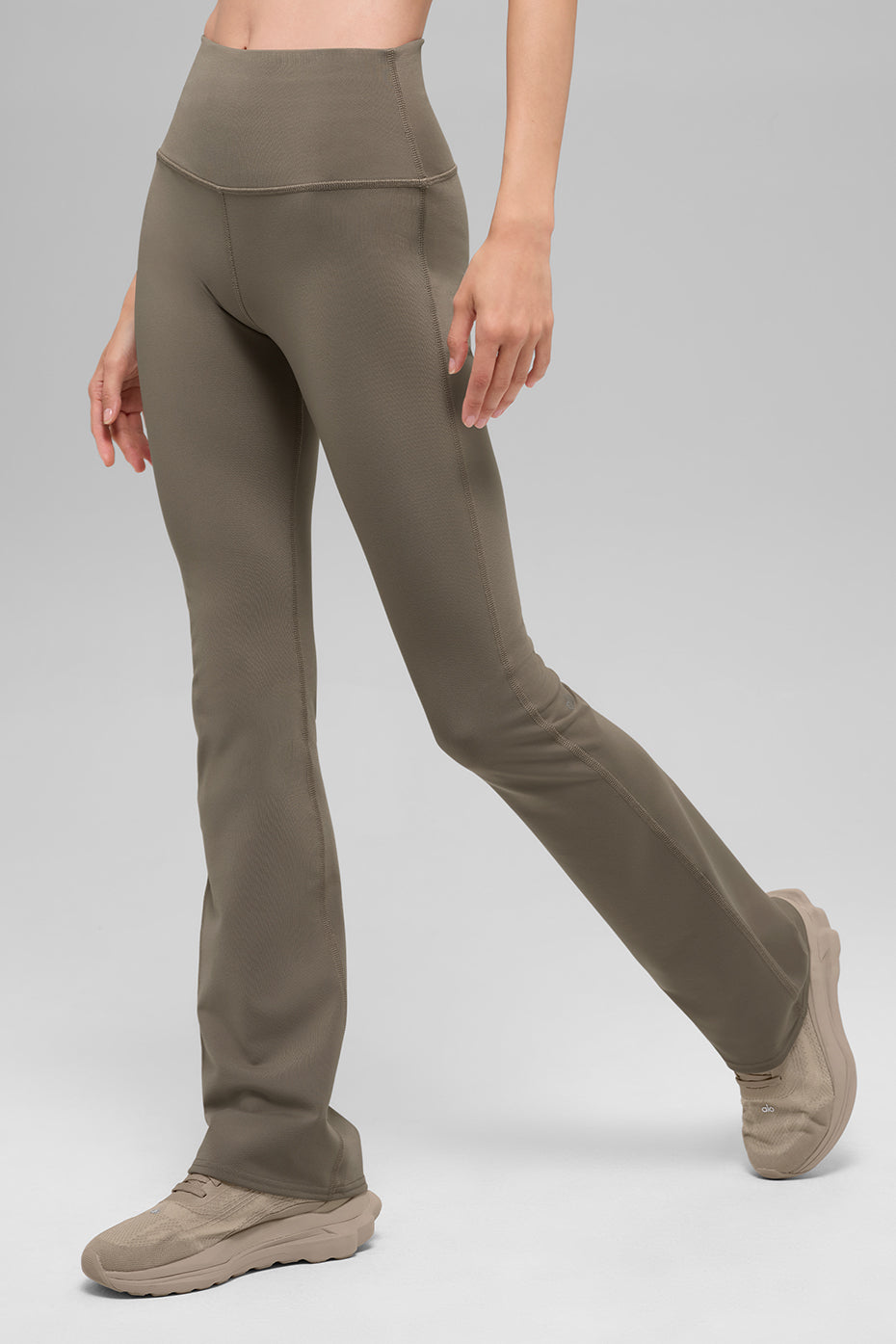 Airbrush High Waist Bootcut Legging   Light Cocoa