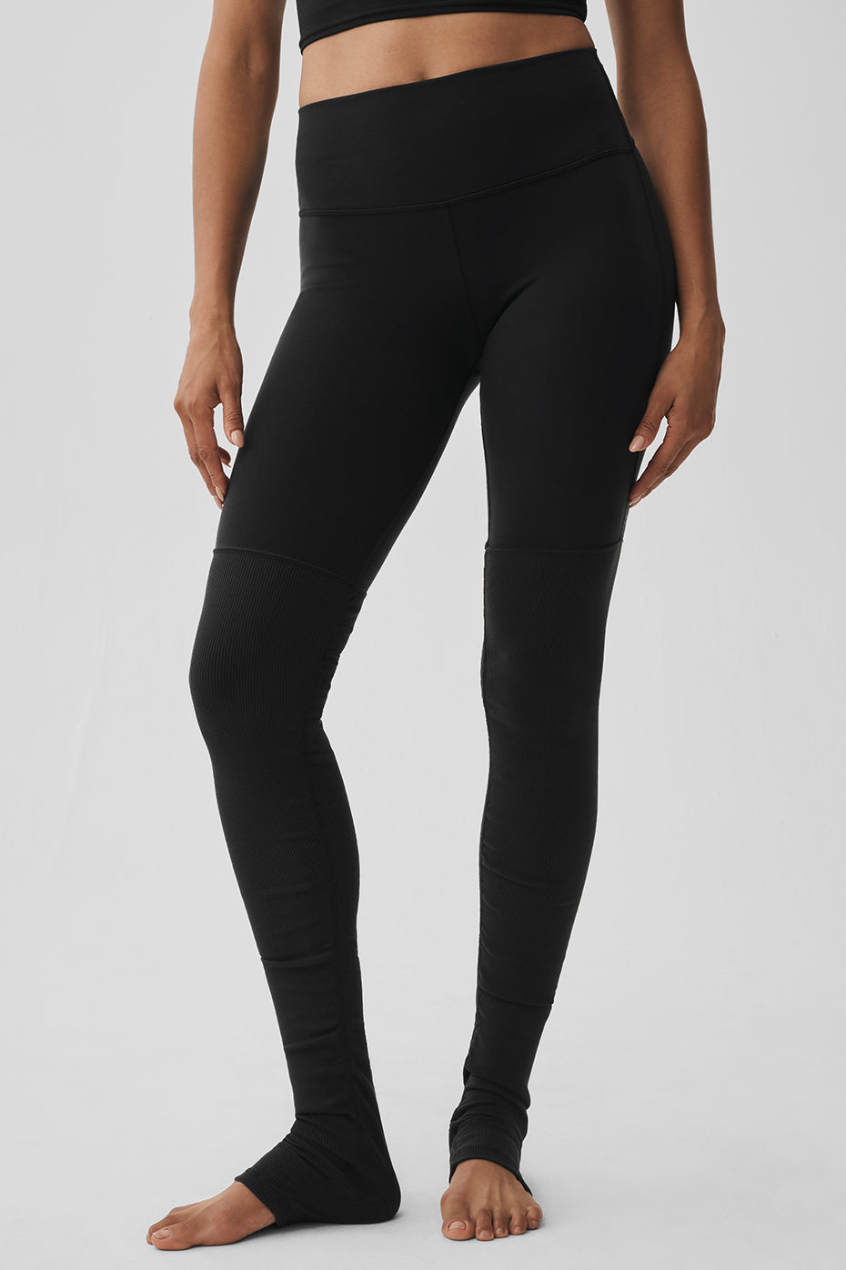 Airbrush High Waist Highlight Goddess Legging   Black