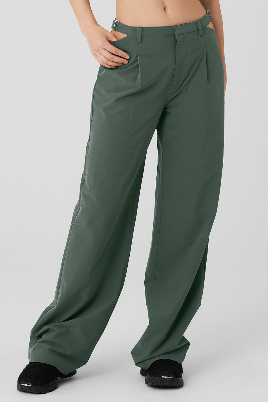 Mid Rise Showdown Trouser   Dark Cactus