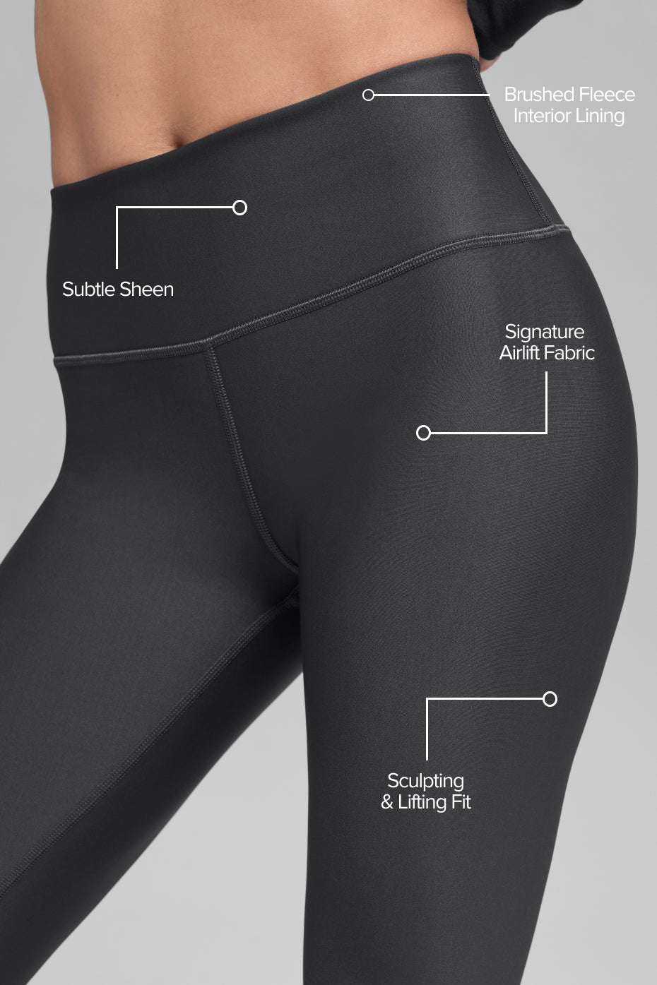 Airlift Winter Warm High Waist Legging Anthracite - Image 2