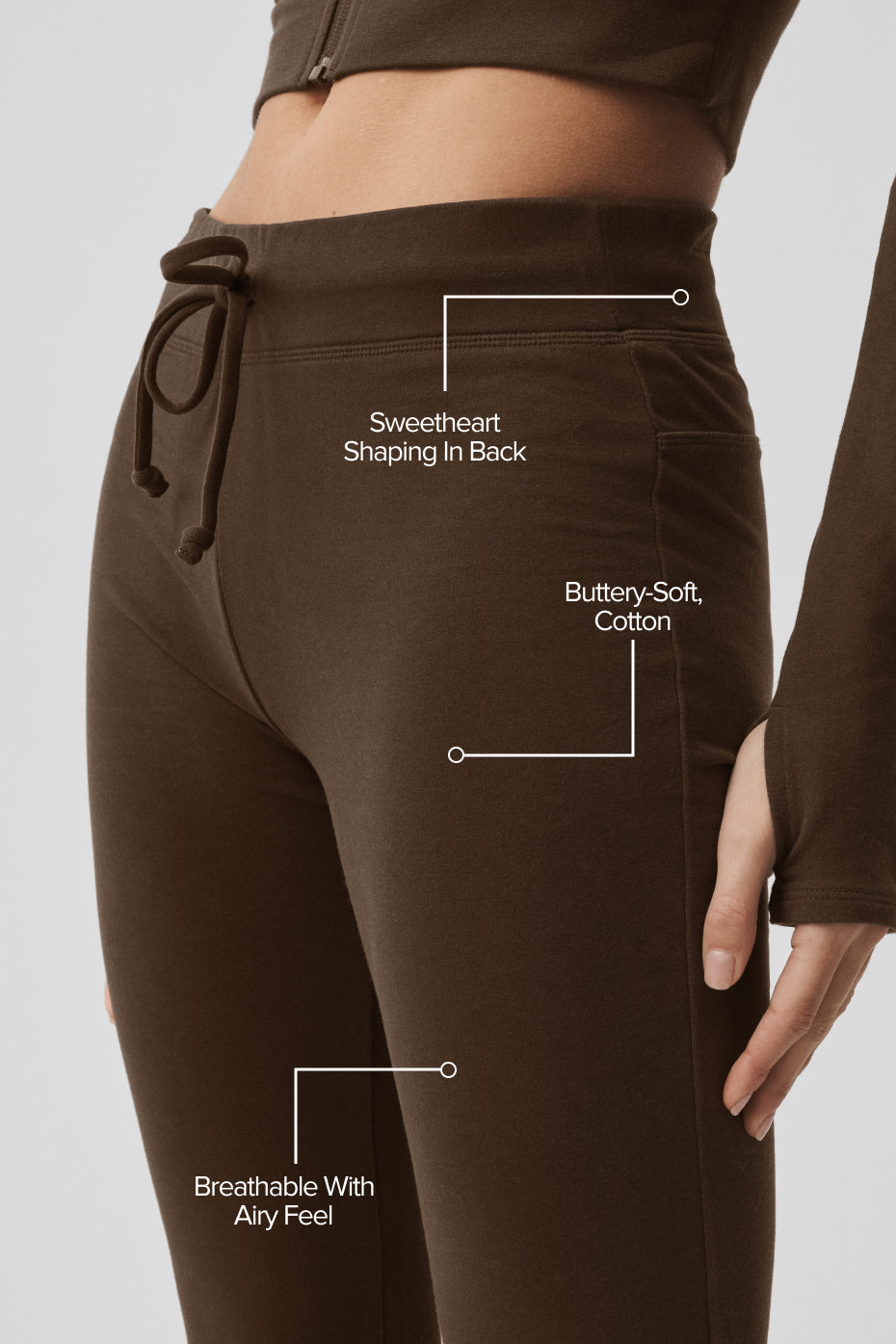 Alternative view of Sway Bootcut Sweatpant   Espresso
