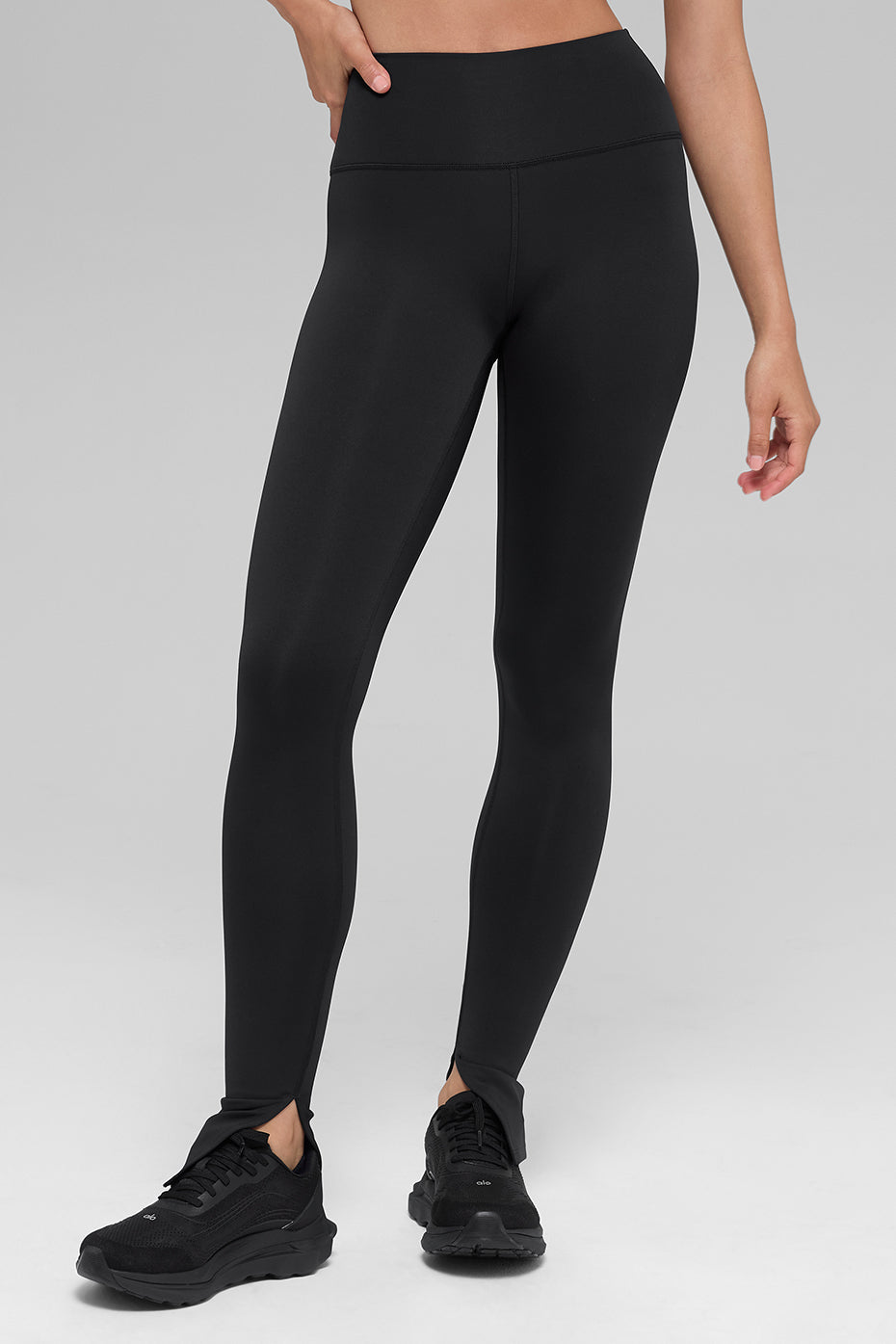 Airlift High Waist Elongated Legging   Black