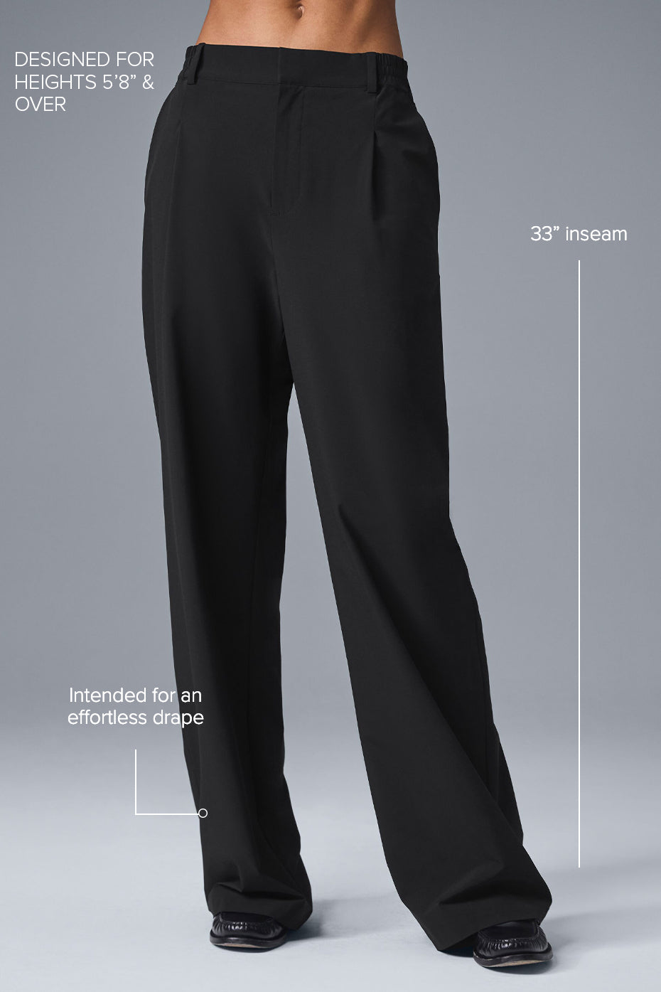 High Waist Pursuit Trouser (Long) Black - Image 2