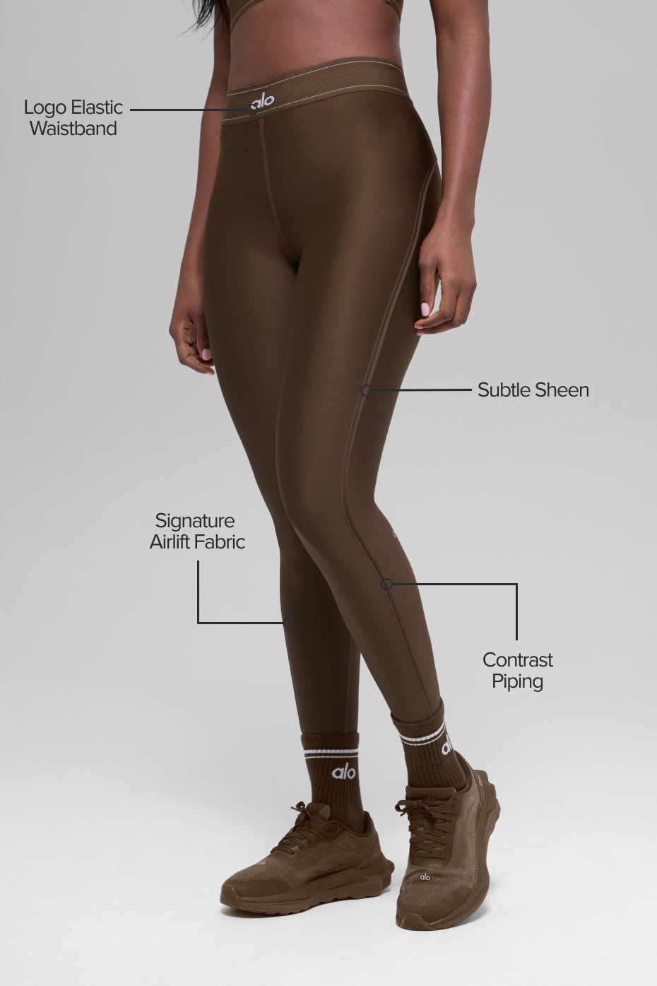 Alternative view of Airlift High Waist Suit Up Legging   Espresso