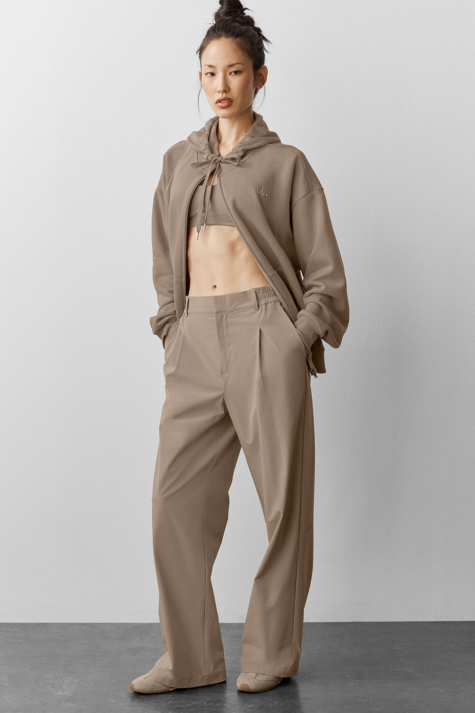 High Waist Pursuit Trouser (Regular) Gravel