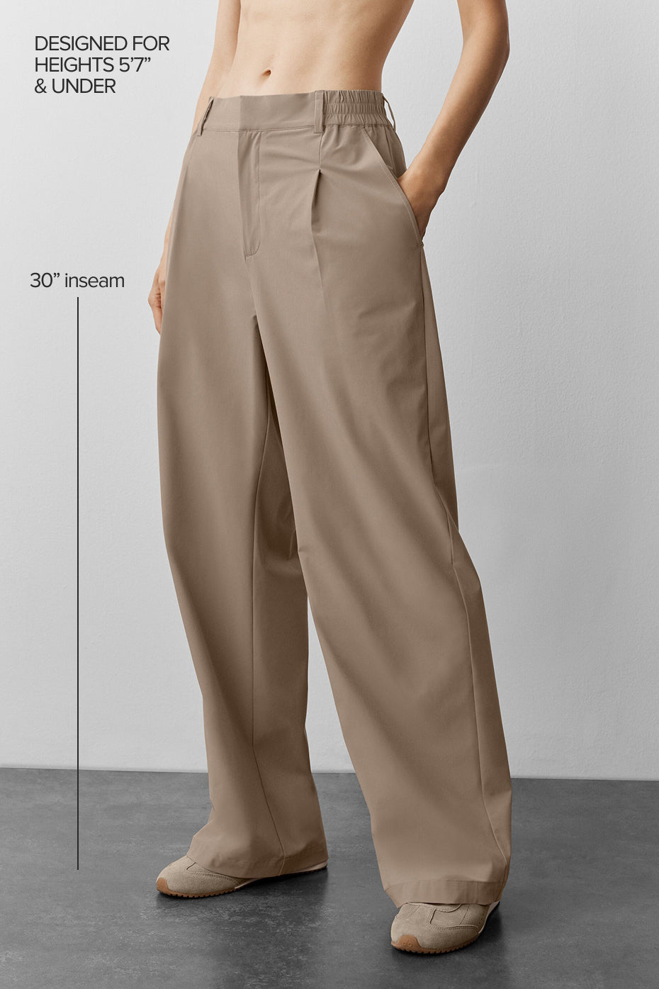 High Waist Pursuit Trouser (Regular) Gravel - Image 2
