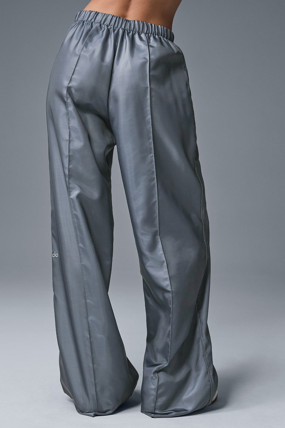 Alternative view of Afterglow Wide Leg Track Pant   Steel Grey