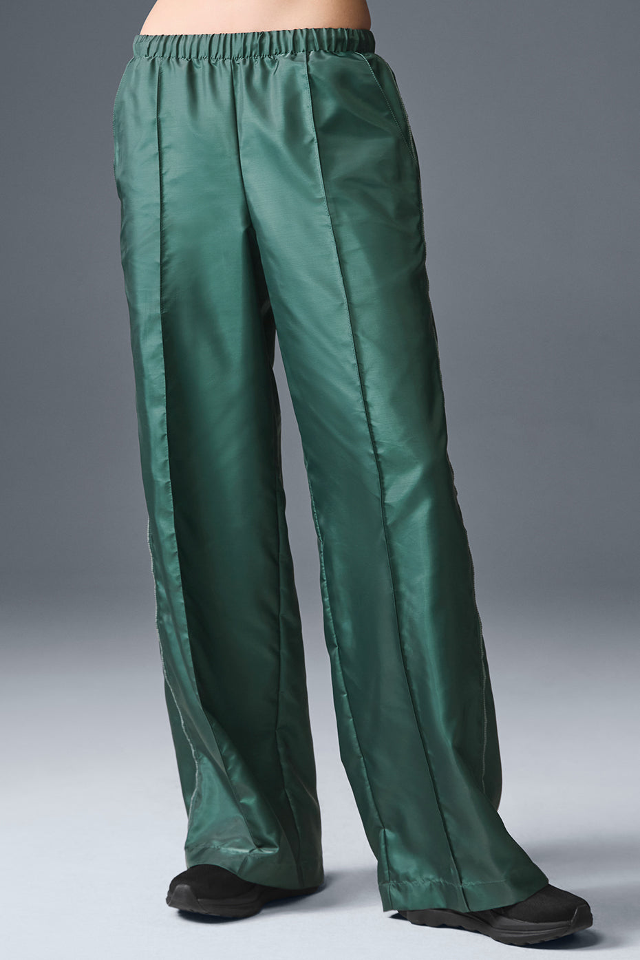 Afterglow Wide Leg Track Pant   Winter Ivy