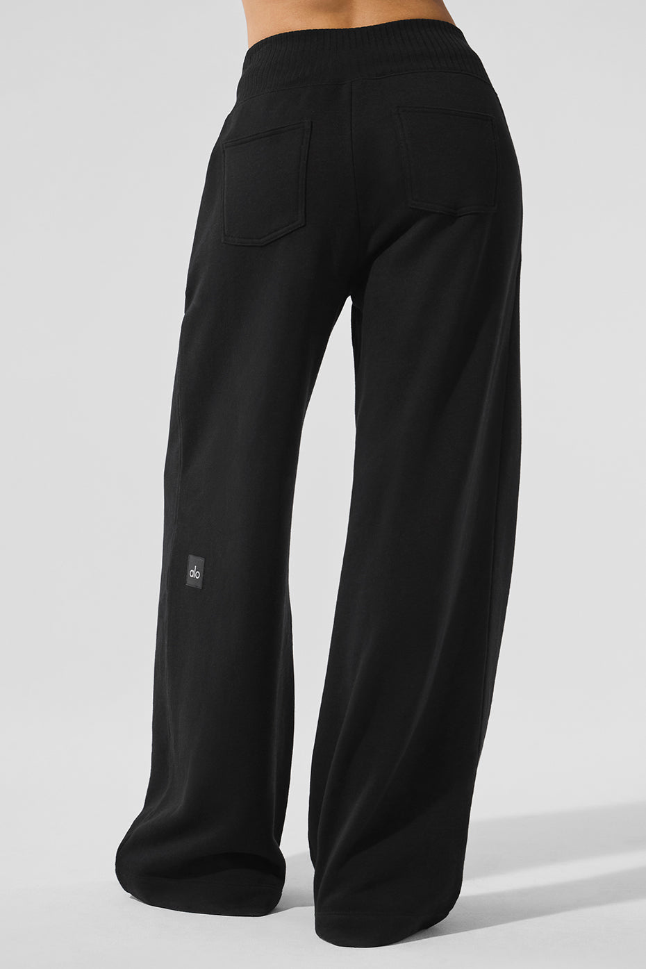 Serenity Wide Leg Sweatpant Black - Image 3