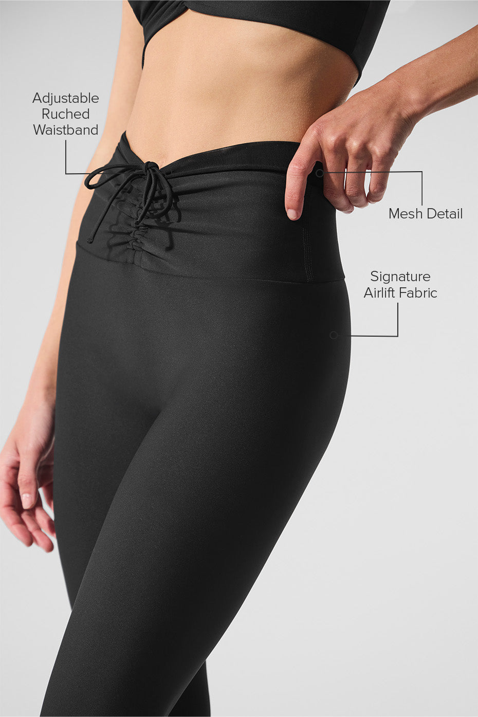Airlift Mesh High Waist Divine Legging Black - Image 2