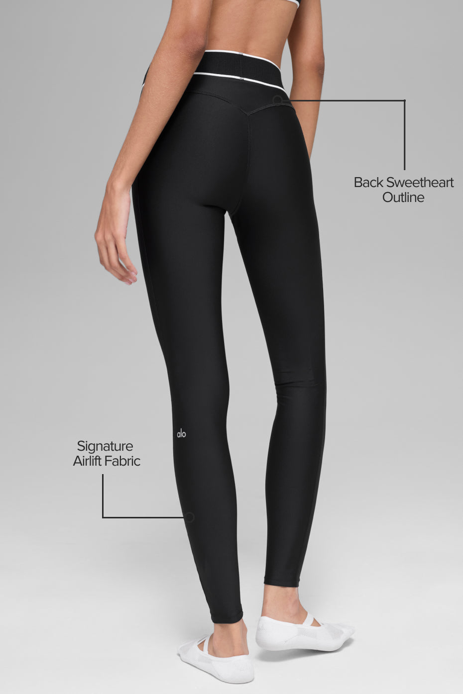 Airlift High Waist Alignment Legging Black/White - Image 2