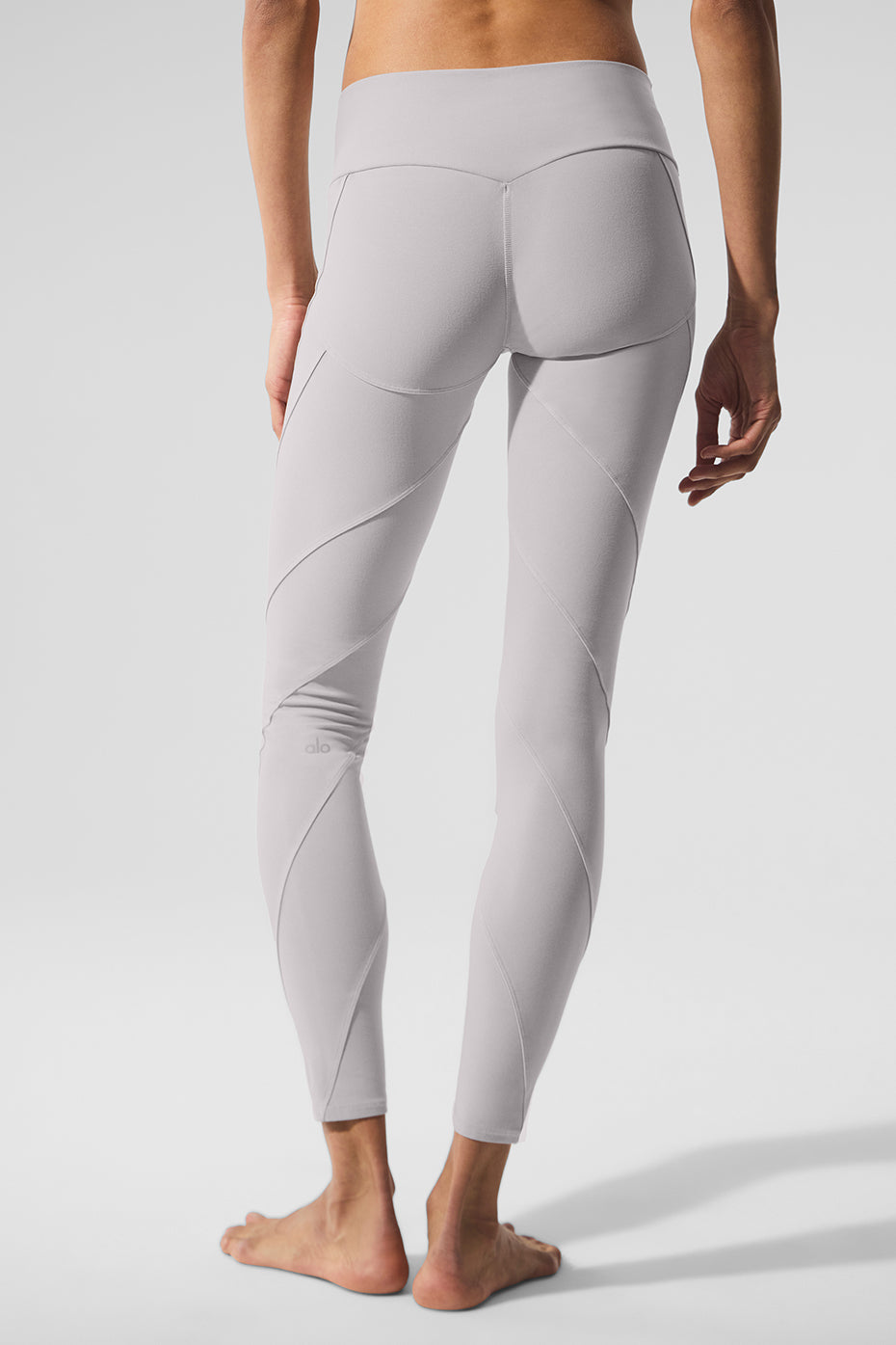 Washed Alosoft High Waist Sunray Legging Grey Sky Wash - Image 3
