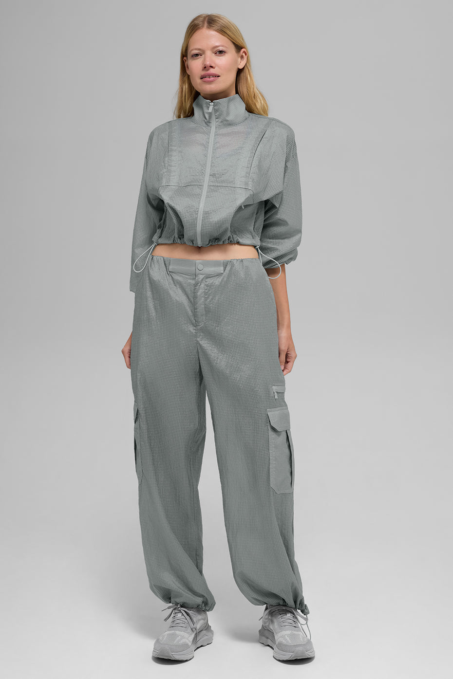 Sheer Game Time Wide Leg Jogger Lunar Grey - Image 5