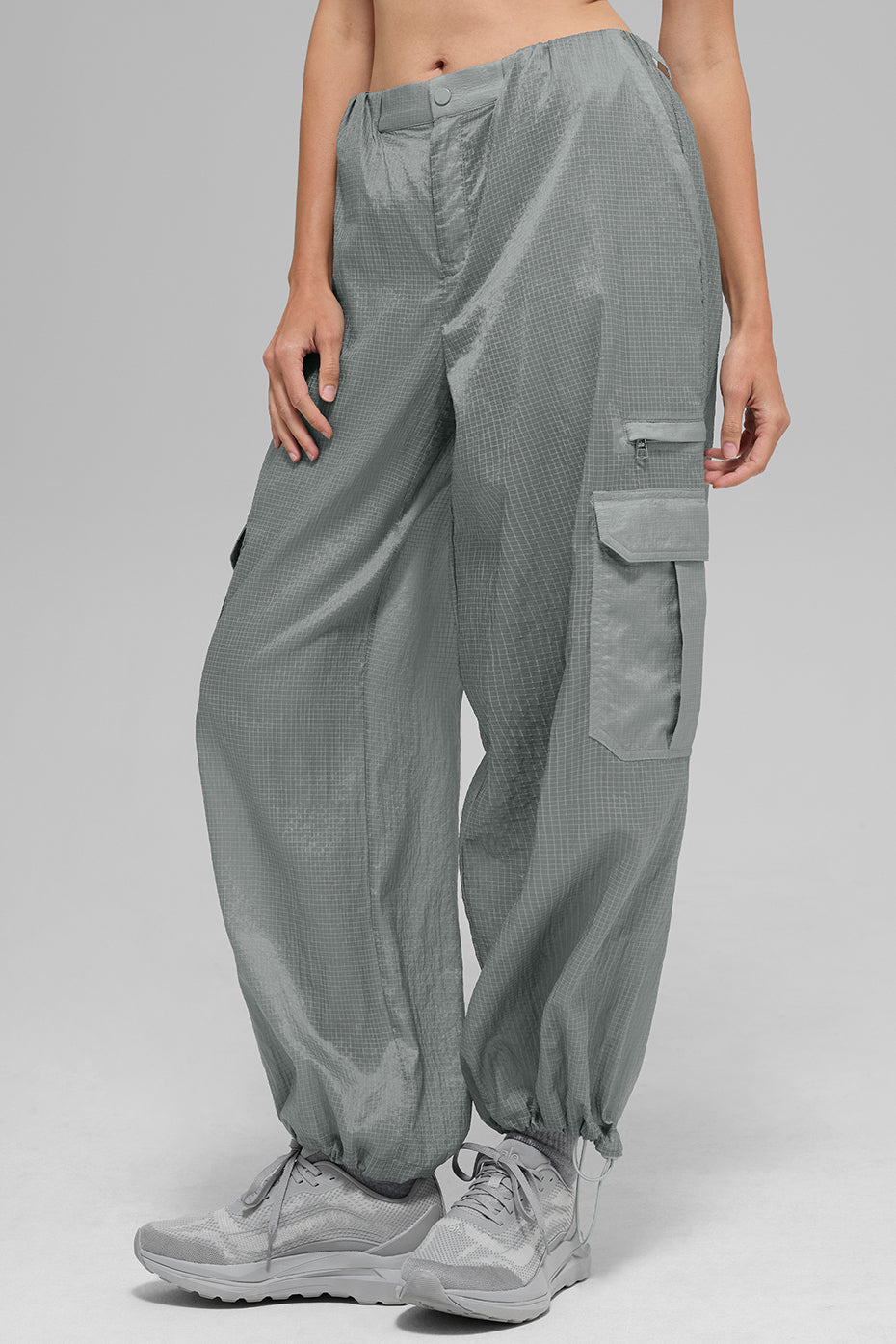 Sheer Game Time Wide Leg Jogger Lunar Grey - Image 4