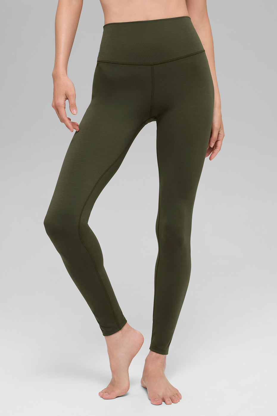 ALO Softsculpt High Waist Legging   Green Olive
