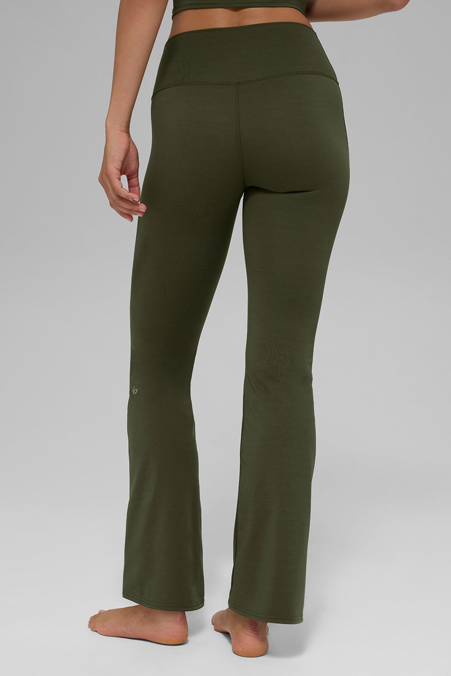Alternative view of ALO Softsculpt High Waist 7/8 Bootcut Legging   Green Olive