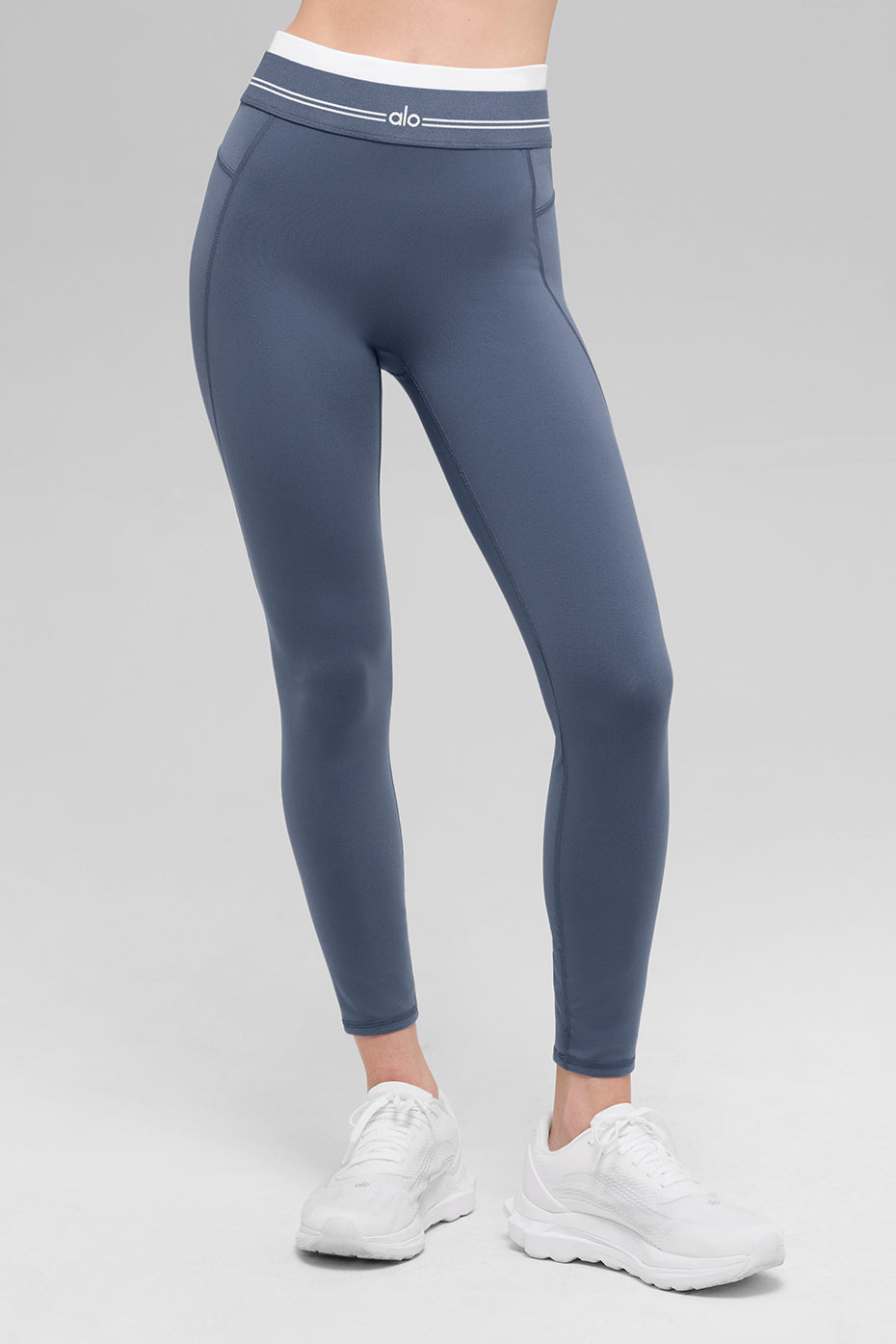 Airbrush High Waist 7/8 Better Together Legging Bluestone/White - Image 2