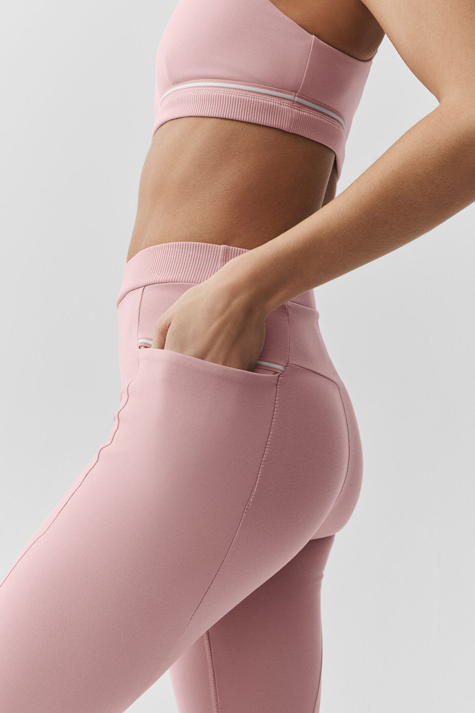 Alternative view of Airbrush High Waist Fast Track Legging   Vintage Pink/White