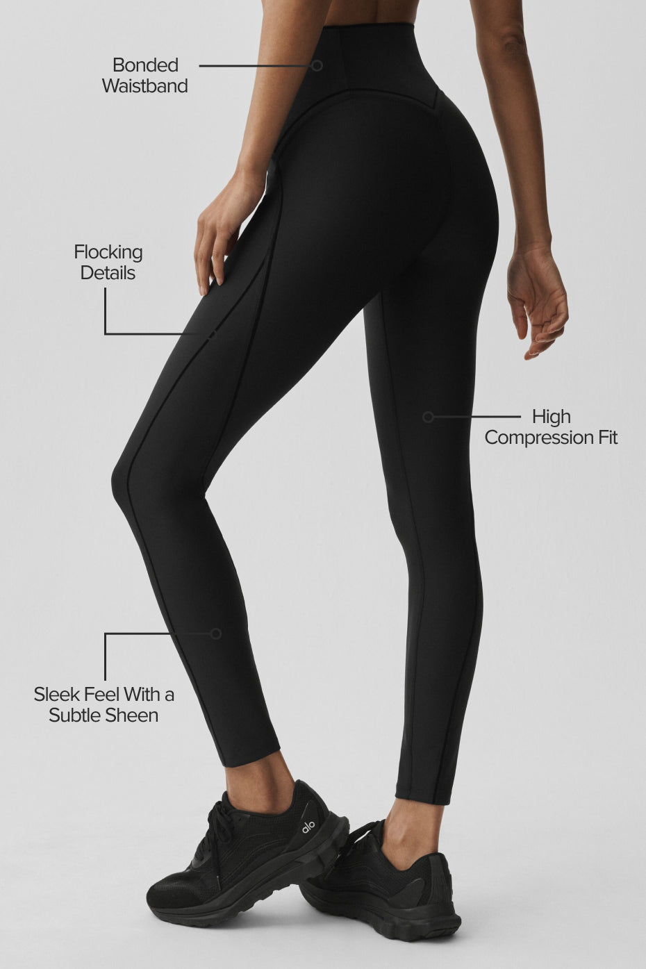 Airlift High Waist Top Notch Legging Black - Image 2