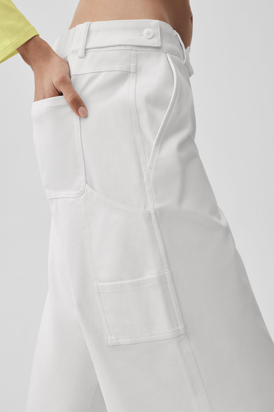 High Road Straight Leg Pant White - Image 3
