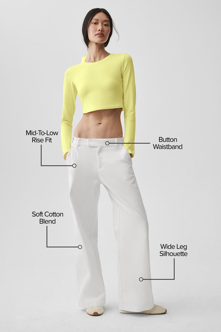 High Road Straight Leg Pant White - Image 2