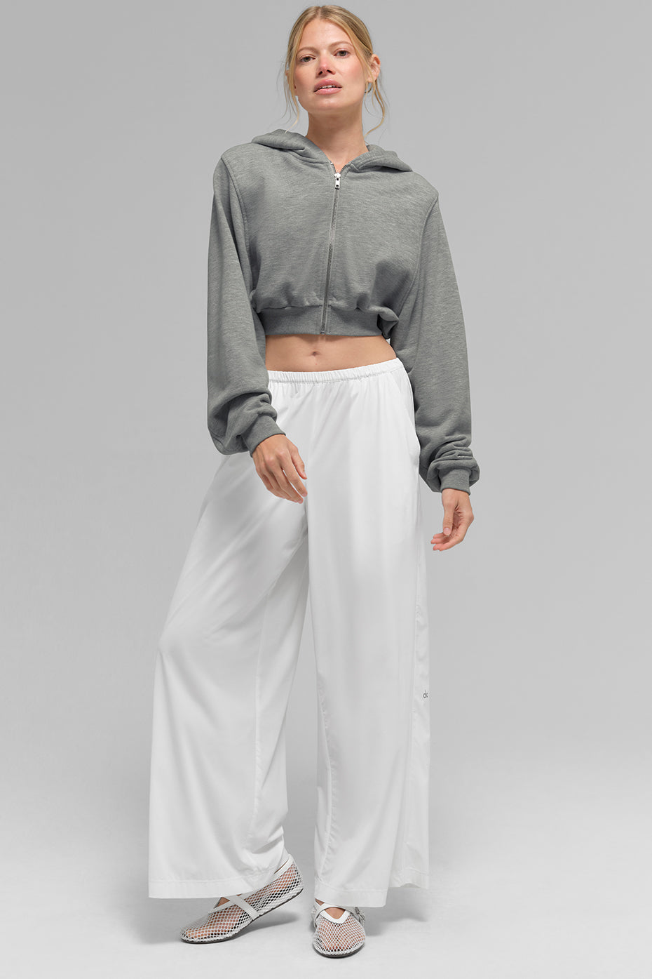 Breezy Wide Leg Pant (Regular)   White