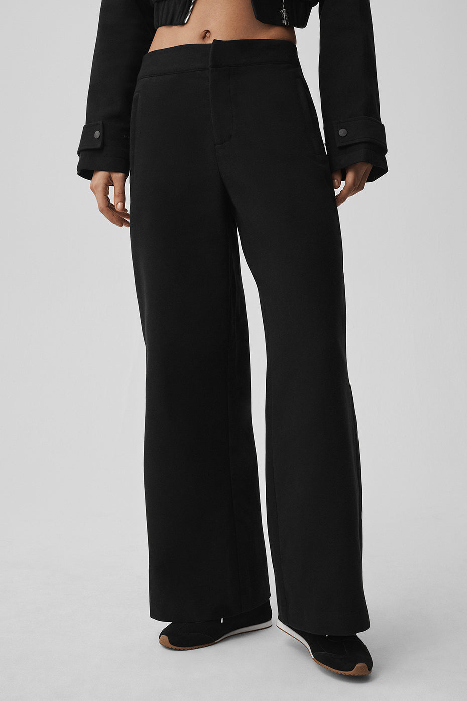 Mid Rise Cosmopolitan Snap Pant Black - Image 3