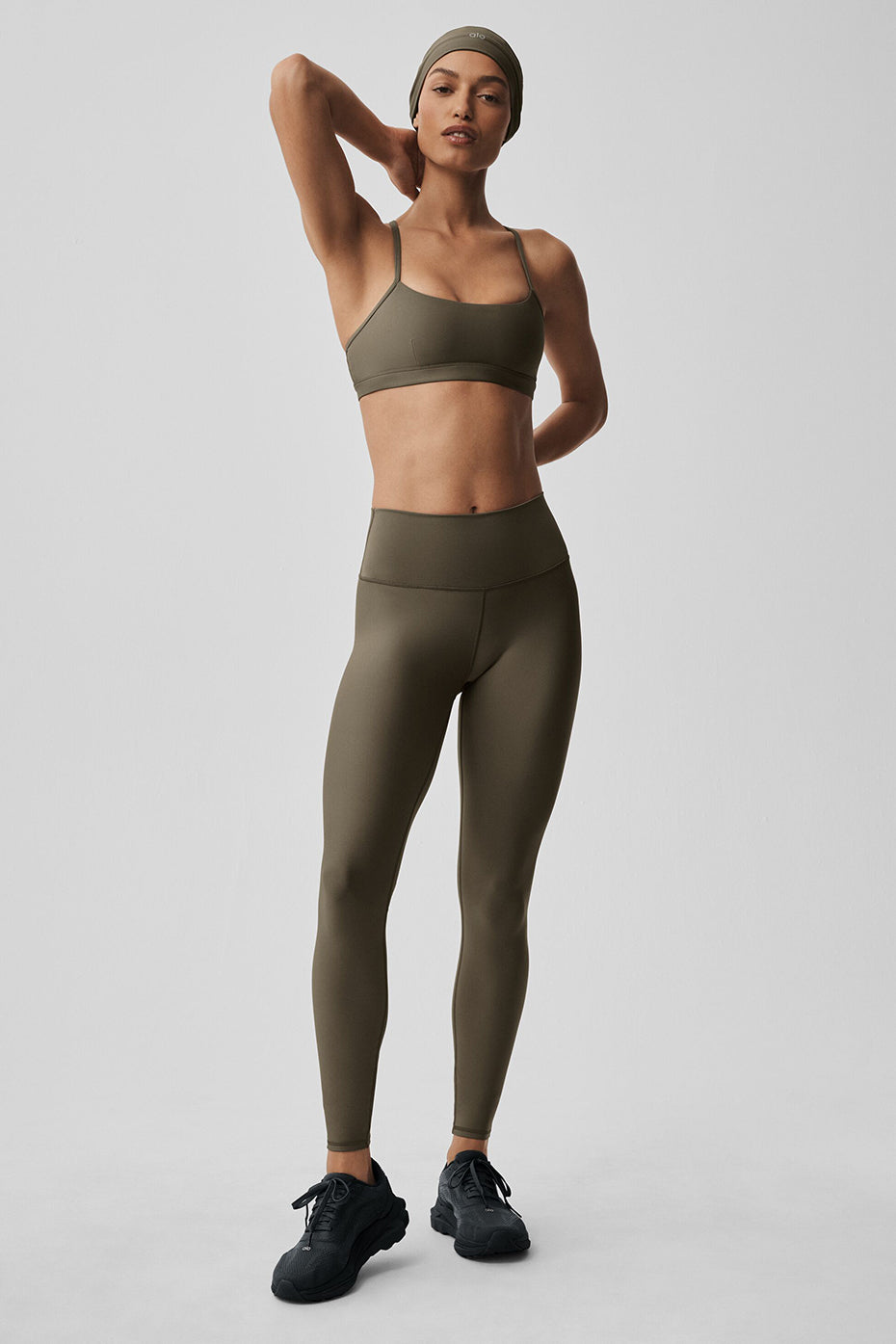 High Waist Airlift Legging Olive Tree - Image 4
