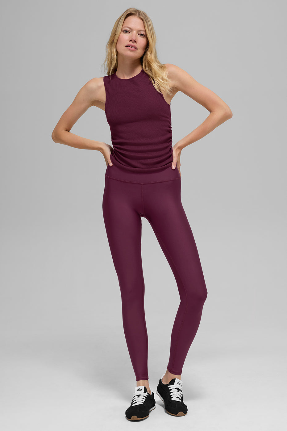 High Waist Airlift Legging Burgundy - Image 6
