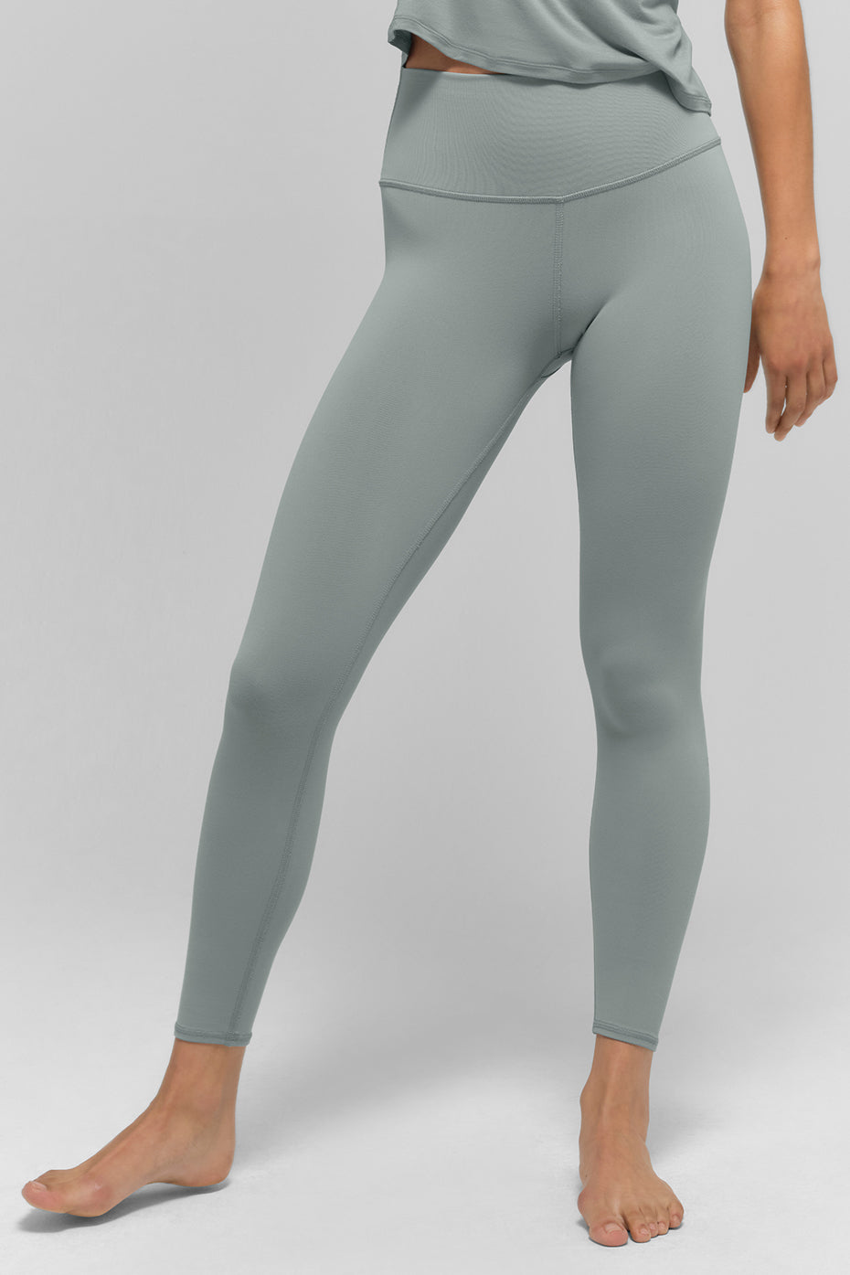 Alternative view of 7/8 High Waist Airbrush Legging   Lunar Grey