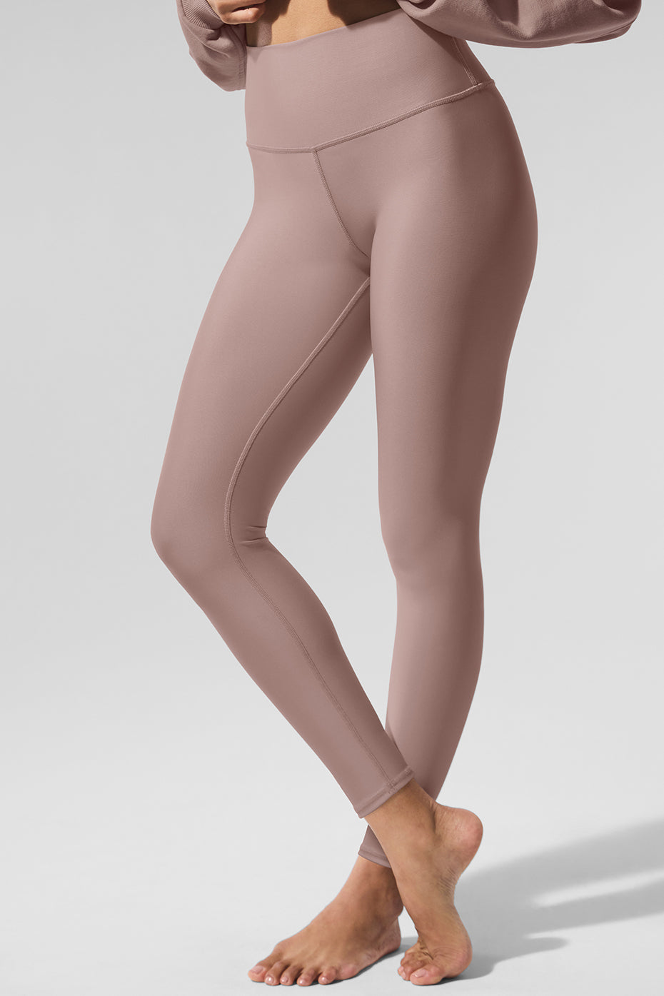 Alternative view of 7/8 High Waist Airlift Legging   Taupe