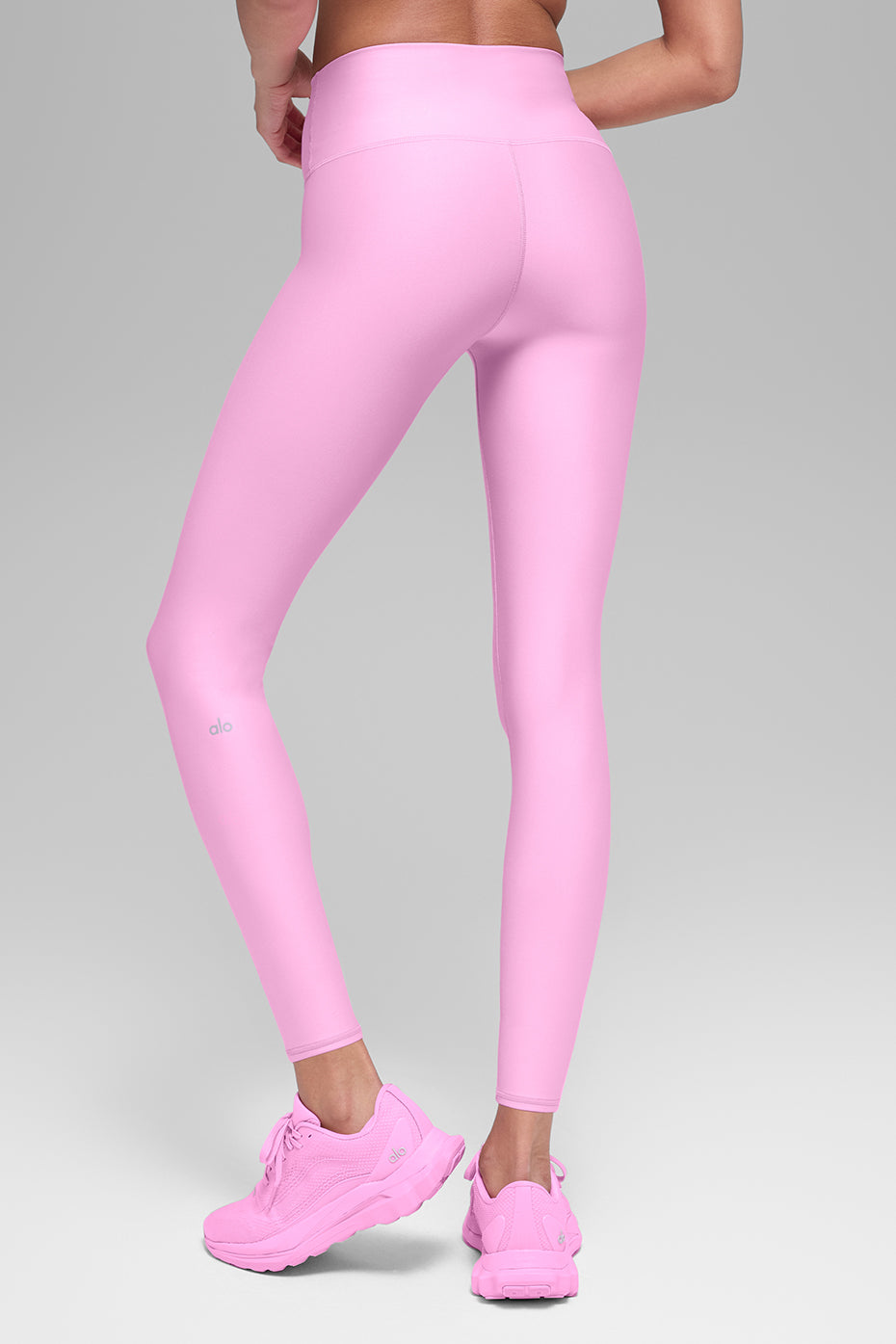 Alternative view of 7/8 High Waist Airlift Legging   Candy Heart Pink